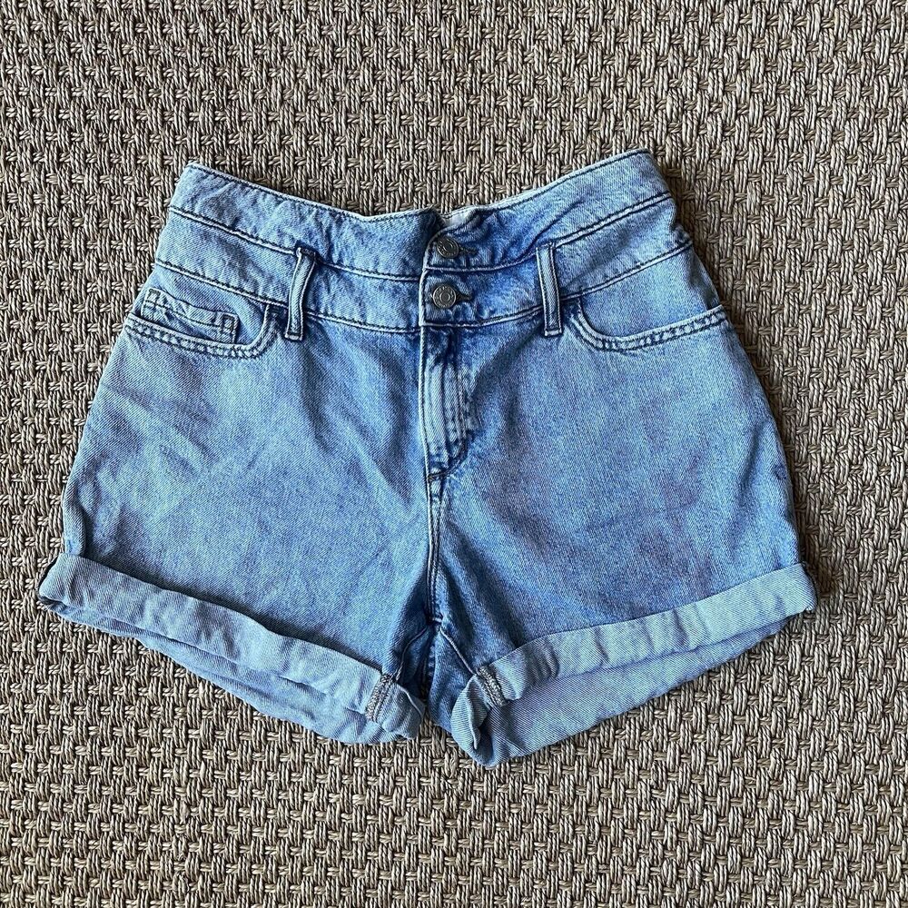 Banana Republic Vintage Style Denim Shorts Elastic Back High Rise Womens  28/6